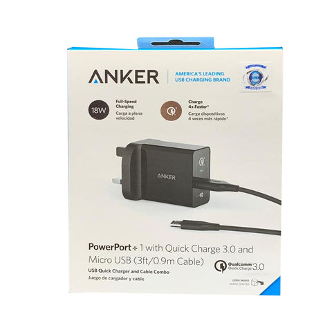 ANKER Adapter & Cable V8 18W 3.0A