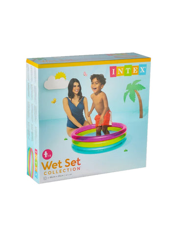Intex Rainbow Baby Inflatable Pool Kids Swimming Pool