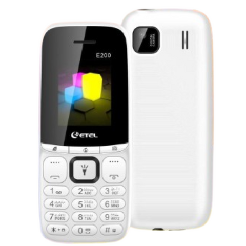 ETEL E200 Keypad Phone – 1.77" Display, Dual SIM, 3000mAh Battery, LED Torch, PTA Approved 1 year Warranty