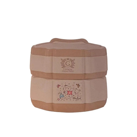 2 Layers Hot & Cool Lunch Box 3L Large Big Household Hot Pot