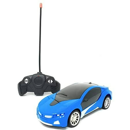 3D Famous Remote Control Car 4 Way Drive With 3D Lights - Blue