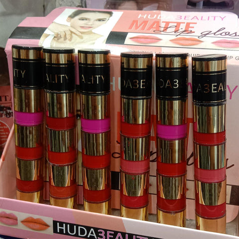4 In 1 Long Lasting Matte Lip Gloss Waterproof - 1 Pcs