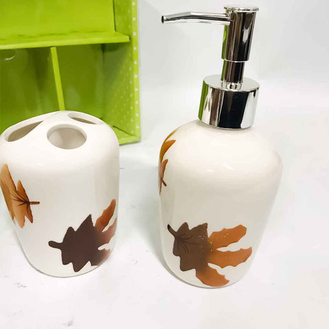 4 Pcs Ceramic Bath Set Royal Washroom Set Bath Utensils