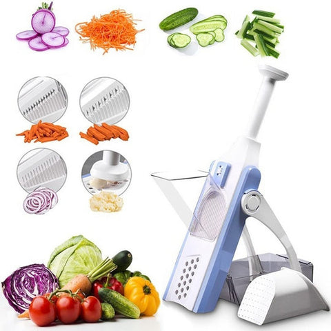 Multifunctional Vegetable Slicer Foldable Adjustable Kitchen Cutter Chopper