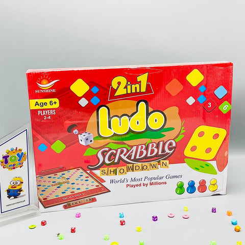 2 in 1 Scrabble + Ludo