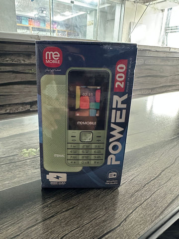meMobile Power 200 Keypad Mobile | 1.8-Inch Display | Dual SIM | 3000 mAh Battery | Auto Call Recording | PTA Approved | 1-Year Warranty