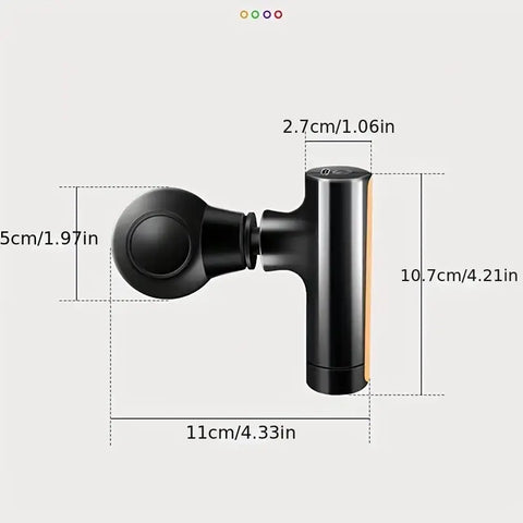Electric Mini Massage Gun Deep Tissue Massager Body Neck Muscle Relaxation Slimming Pain Relief Therapy Exercising Massage Gun