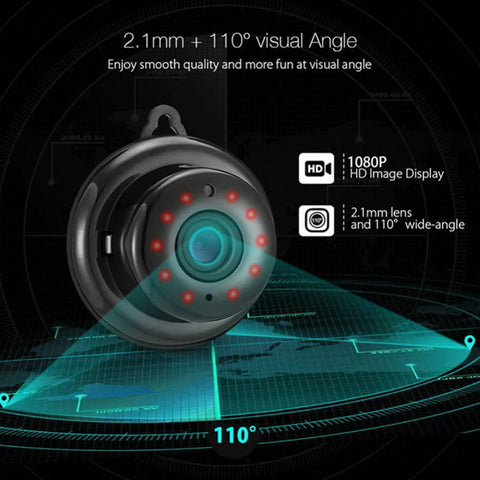 IR Mini Wifi Camera V380 App 1080P HD