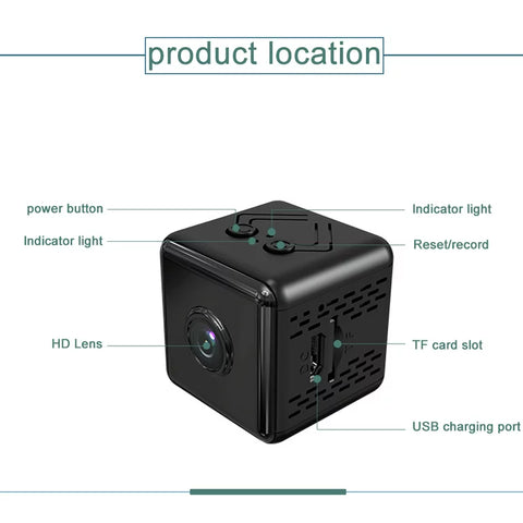 X9 Podofo Wireless Mini IP Camera Surveillance Camera 1080P HD Cam Portable For Home Security