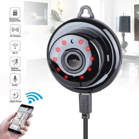 IR Mini Wifi Camera V380 App 1080P HD