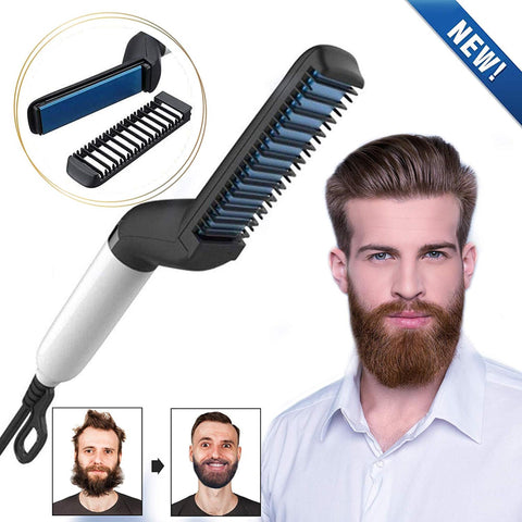 Hair & Beard Straightner Brush Multifunctional Hair Comb