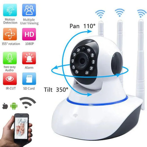 Speed-X 3 Antenna Ipc App New Color Night Vision Camera 2mp 1080p