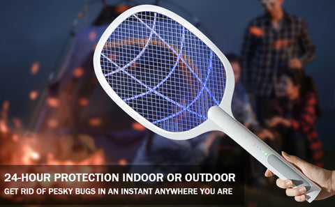 Rechargeable Mosquito Flies Killer Electric Tennis Handheld Mosquito Racket