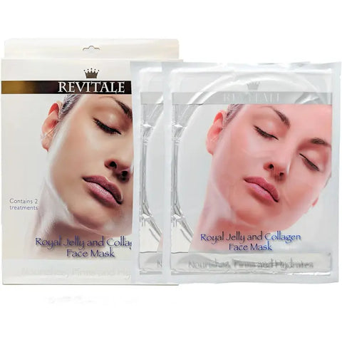 Revitale Face Masks (2 Treatments) Royal Jelly and Collagen