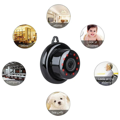 IR Mini Wifi Camera V380 App 1080P HD