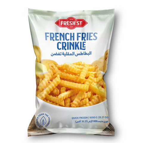 Fresh St French Fries Crinkle 1000g