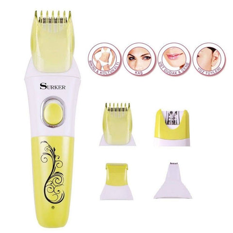 Surker 6 In 1 Rechargable Epilator