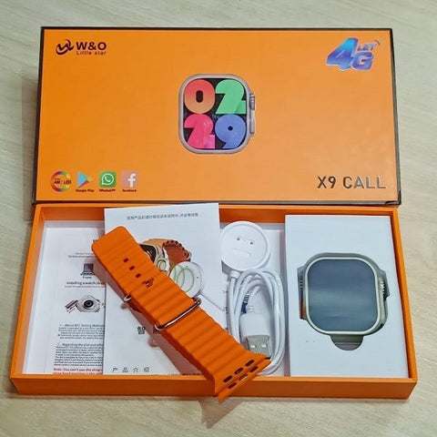W&O Little Star X9 CALL 4G Android Smartwatch with Super AMOLED Display – 1GB/16GB