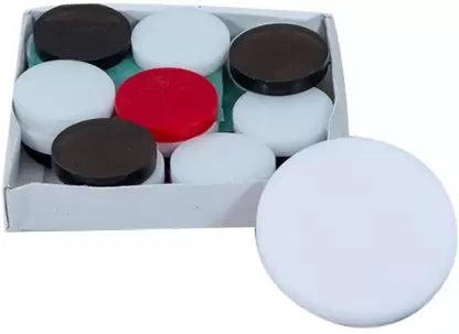 Export Quality Plastic Carrom Coins- 24 Coins Carrom