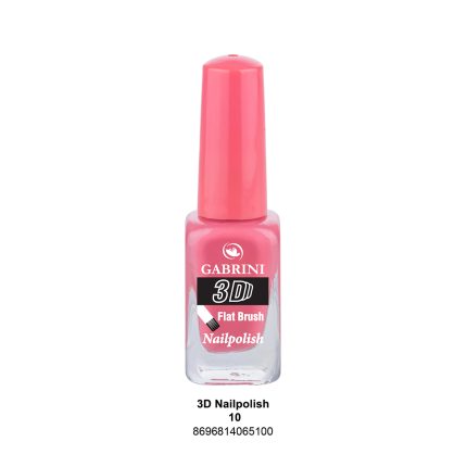 Gabrini Flat Brush 3D Nail Polish 10