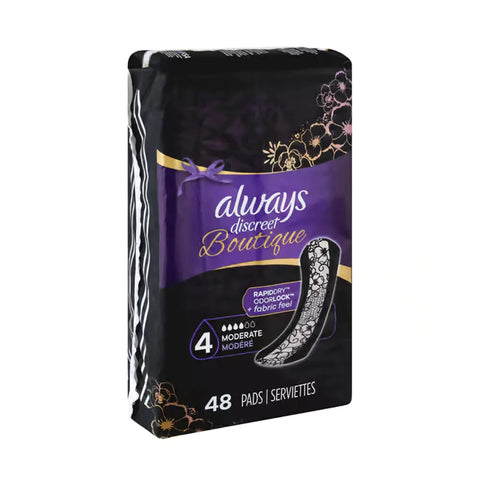 Aiways Pads Discreet Boutigue 48 Psc