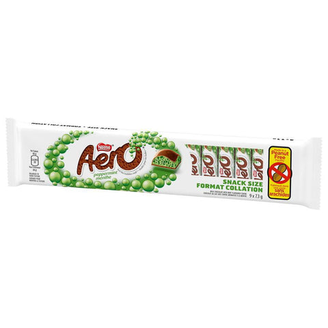 Aero Peppermint Snack Size Bar 9x7.3g