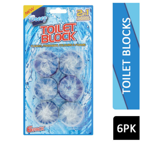 Breez  Toilet Block  2in1  6 Pack