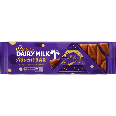 Cadbury Dairy Milk Advent Chocolate Bar 270g