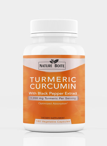 Turmeric Curcumin With Black Pepper Extract 1200Mg 180 Capsules