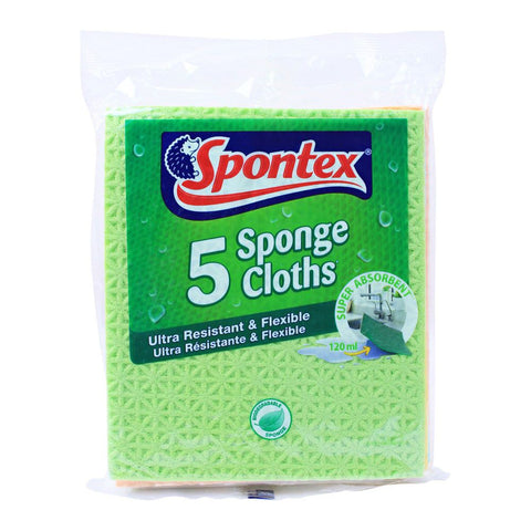 Spontex 5 Sponge Cloths