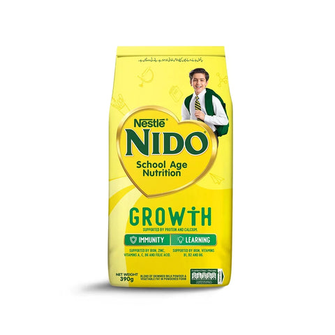 Nestle Nido Milk Powder School Age Growth Pouch 390 Gm