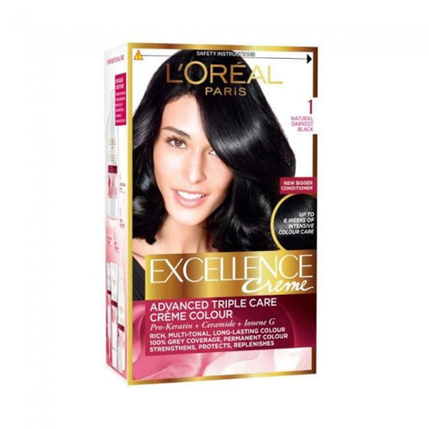 Loreal Excellence Hair Color Black 1