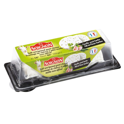 Soignon Goat Cheese Garlic & Herbs 125g