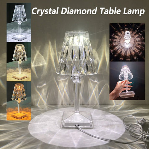 Diamond Acrylic Table Lamp