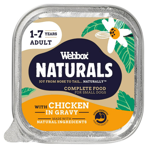 Webbox Naturals 1-7 Year Adult With Chicken With Gravy 150G