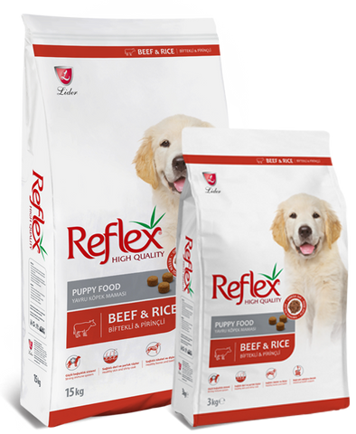 Reflex Puppy Food Beef & Rice 15KG