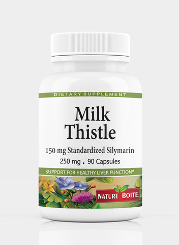 Milk Thistle Support Healthy Liver Function 250Mg 90 Capsules