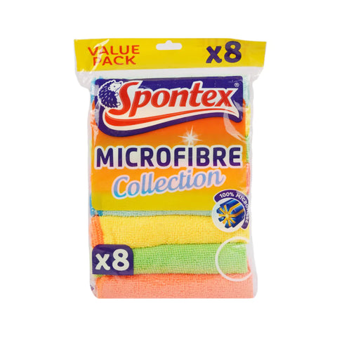 Spontex Microfiber Value Pack 8S