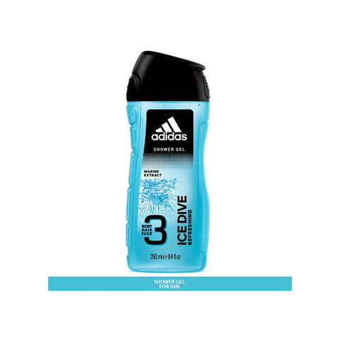 Adidas Shower Gel Ice Dive Refreshing 3In1 250 Ml