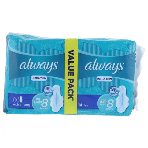 Always Pads Ultra Extra Long Value Pack 14Pcs