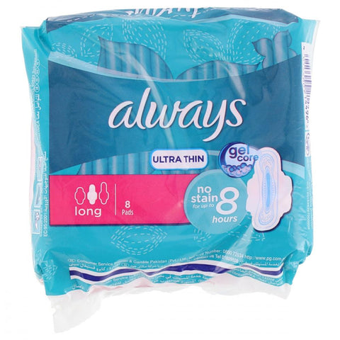 Always Pads Ultra Thin Long 8Pcs