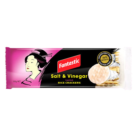 Fantastic Rice Cracker Salt Vinegar 100g
