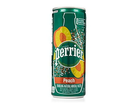 Perrier Water Tin Peach 250ml