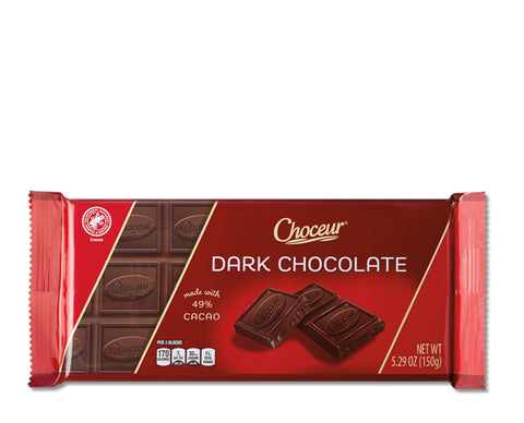 Choceur Dark Chocolate Bar 49% Cocoa 150g