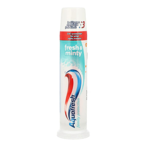 Aquafresh Tooth Paste Pump  Fresh And Minty 100 Ml