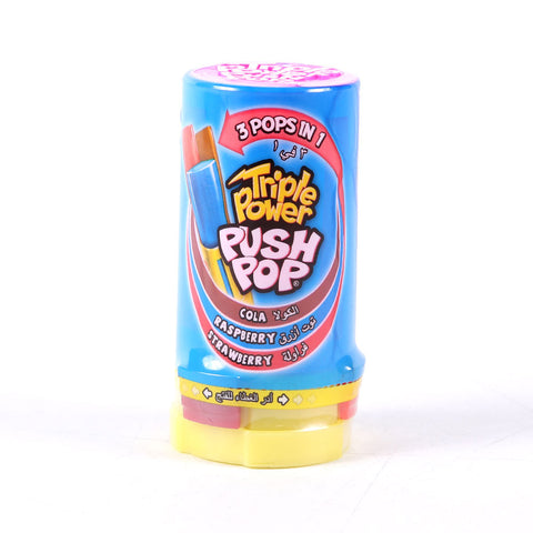 Triple Power Push Pop Cola Raspberry Strawberry 34 Gm