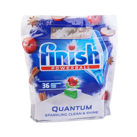 Finish Dishwasher Powerball Quantum Spiced Apple 36Pc 558 Gm