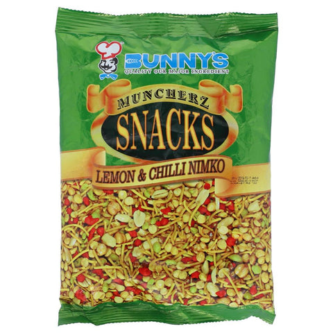 Bunny'S Muncherz Snacks Lemon & Chilli Nimko 200G