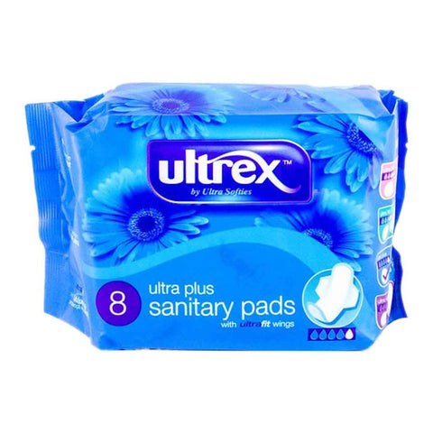 Ultrex Sanitary Pad Ultra Plus 8Pc Basic