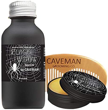 3-Piece Black Widow Gentle On Skin Beard Oil Set 30ml